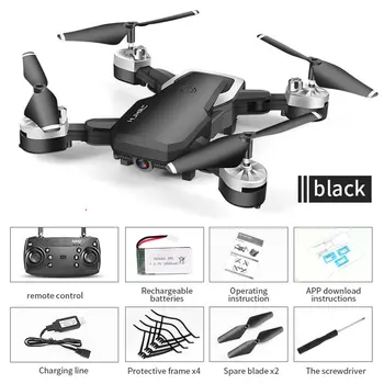 

HJ28 Foldable RC Drone 4 Channels Wifi 2MP/5MP FPV Camera Drone Altitude Hold Gesture Photo/Video RC Quadcopter