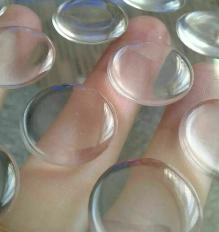 Adhesive Circles Bottle Cap Stickers Round Transparent Shape Clear Epoxy 100pcs
