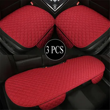 

Linen Fabric Car Seat Cover Protector Flax Front Rear Seat Cushion Pad Cushion Interior Car Accessories Suitable For All Models