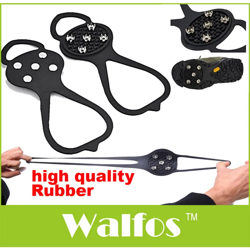 Winter Ice Crampons- Safety Anti Slip Gripper Snow Spike Grip Camping Climbing - Traction Cleats For And | Дом и сад