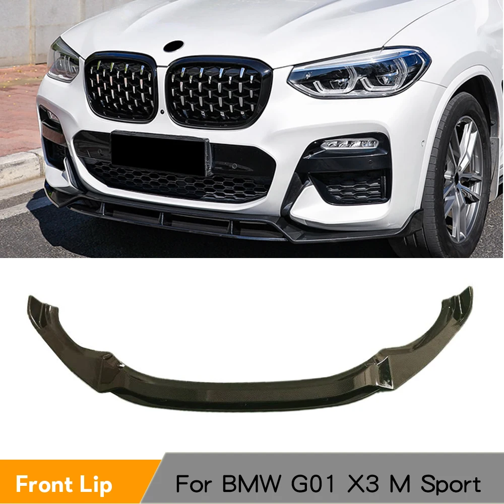 Сплиттеры переднего бампера для BMW X3 G01 X4 G02 M Sport 2018 2020 бампер губ ABS глянцевый