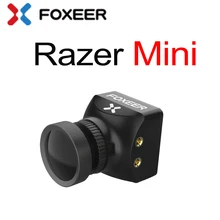 Foxeer Razer מיני HD 5MP 2.1mm M12 1200TVL PAL NTSC 43 169 FPV מצלמה עם OSD 4.5 25V טבעי תמונה עבור RC FPV מירוץ Drone
