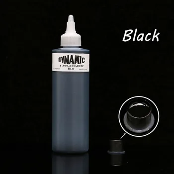 

Dynamic Color Black Tattoo Ink (8oz) Permanent Makeup Body Paint Pigment For Lining And Shading