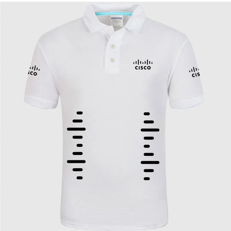 Летние мужские поло с коротким рукавом, мужские рубашки, топы, рубашки поло CISCO