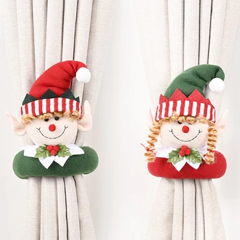 

Christmas Rudolph Curtain Buckle Navidad 2020 Merry Christmas Decor For Home Christmas Ornaments Xmas Gifts New Year 2021