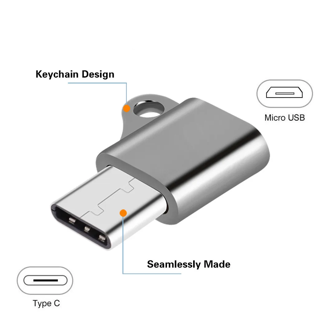 Ouhaobin Micro USB Женский Тип C Мужской адаптер для мобильного телефона портативный зарядный адаптер конвертер для samsung Galaxy S10