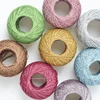 50g Fine Gold Silver Metallic Yarn Sparkly Crochet Metallized Threads Yarns for Hand Knitting DIY Needlework 1