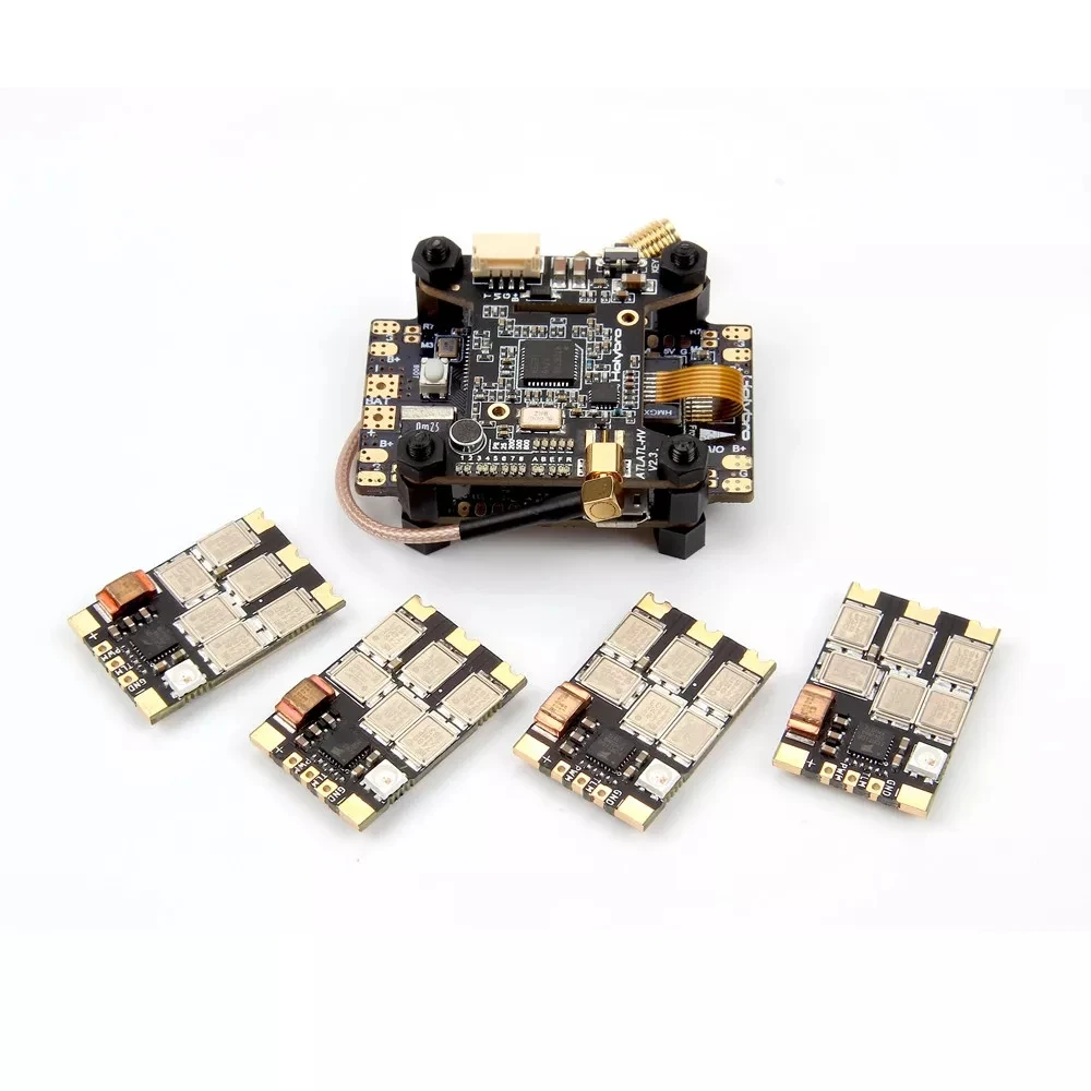 Стиль Holybro Kakute F7 AIO OSD BEC Контроллер полета и Atlatl HV V2 fpv-передатчик и 4 шт. 65A BL_32 Tekko32 F3 металлический ESC