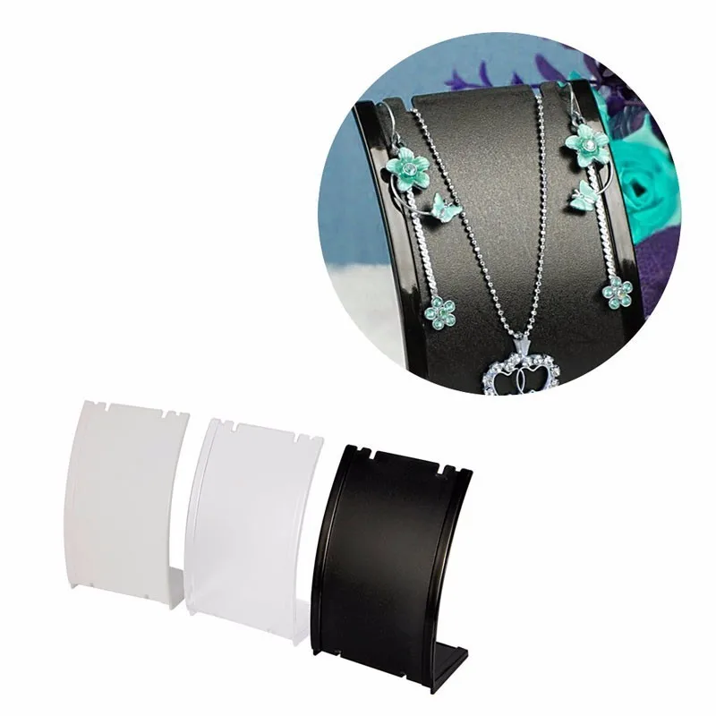 

Pendant Necklace Chain Earring Bust Neck Plastic Display Stand Holder Showcase Earring Display Necklace Display