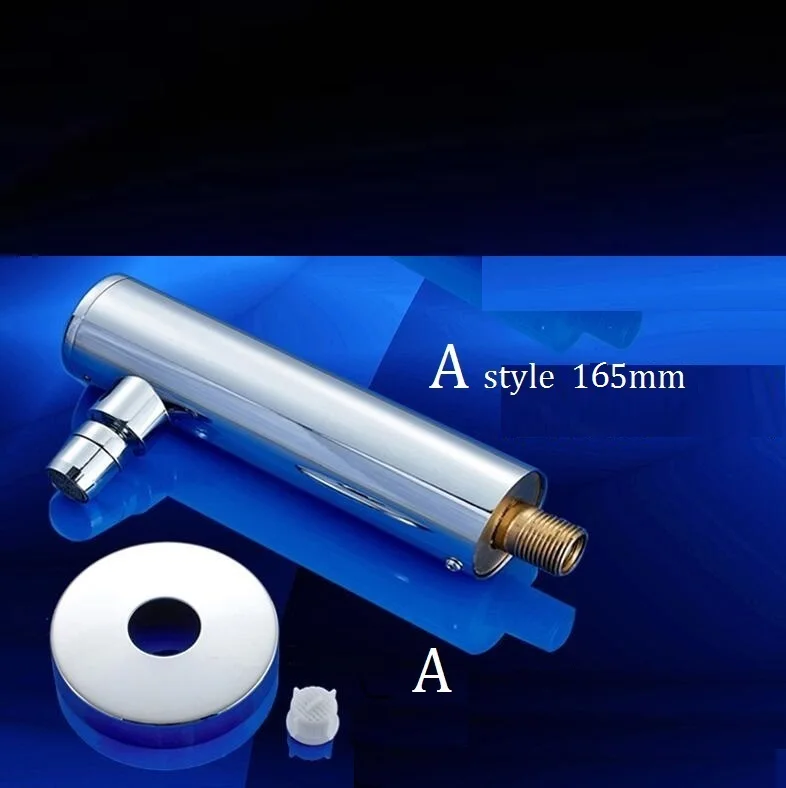 A style 165mm MTTUZK настенный DC6V батарея мощность интегрированный тип автоматический датчик кран Ванная комната Умывальник бесконтактный инфракрасный краны - Цвет: A style 165mm
