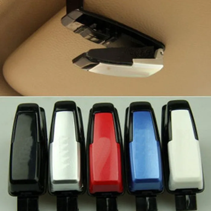 Автомобильный Автомобильный солнцезащитный козырек очки для глаз Зажим пластиковый держатель визитных карточек M8617