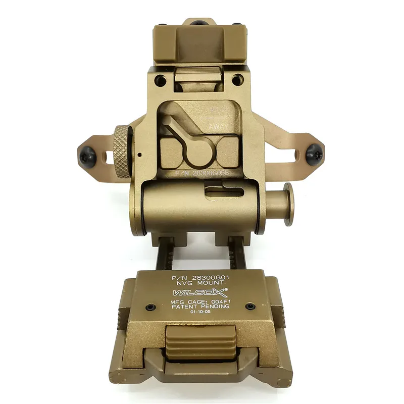 Тактический шлем Крепление Wilcox Тип L2G05 CNC NVG Тактический шлем алюминиевая рама крепление аксессуары