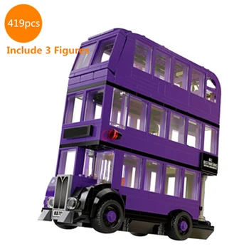 

City Enjoy Magic Speeding Knight Bus Car Building Blocks Kit Bricks Vehicles Classic Model Kids Toys for Children Birthday Gifts