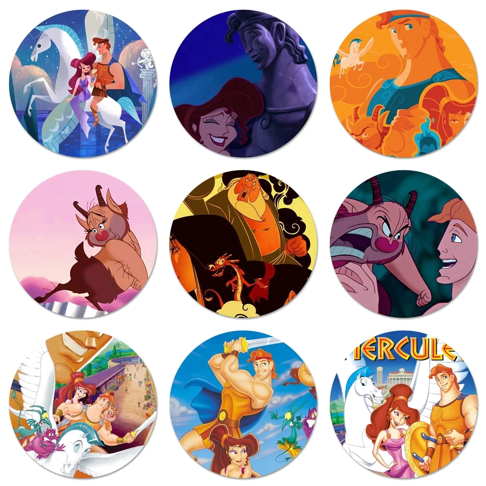 Hercules Anime Icons Pins Badge Decoration Brooches Metal Badges For Clothes Backpack Decoration 58mm Badges Aliexpress