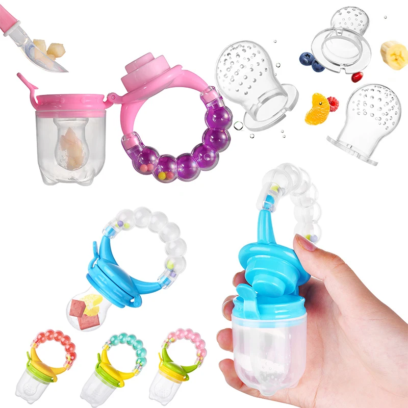 Baby pacifier Fresh Food Nibbler Clips Soother Holder Nipple Feeder Silicone Pacifier Fruits Infant Feeding Supplies |