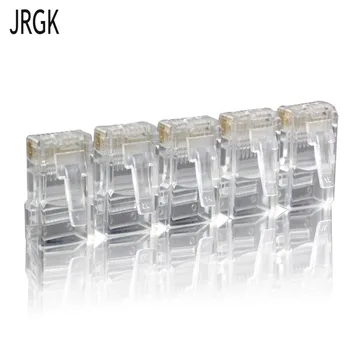 

100pcs Rj45 Connector Cat5e Cat6 Connector Network Unshielded 8Pin modular utp rj45 plugs have hole HY1525