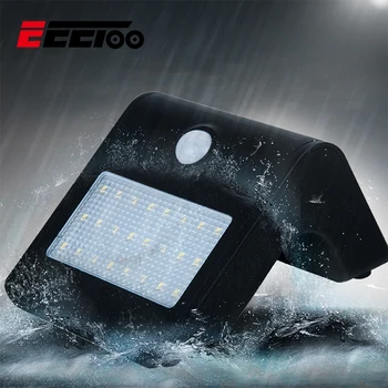 

EeeToo 4 Modes LED Solar Light Outdoor Solar Lamp PIR Motion Sensor Wall Lights Waterproof LED Night Light for Garden Decoration