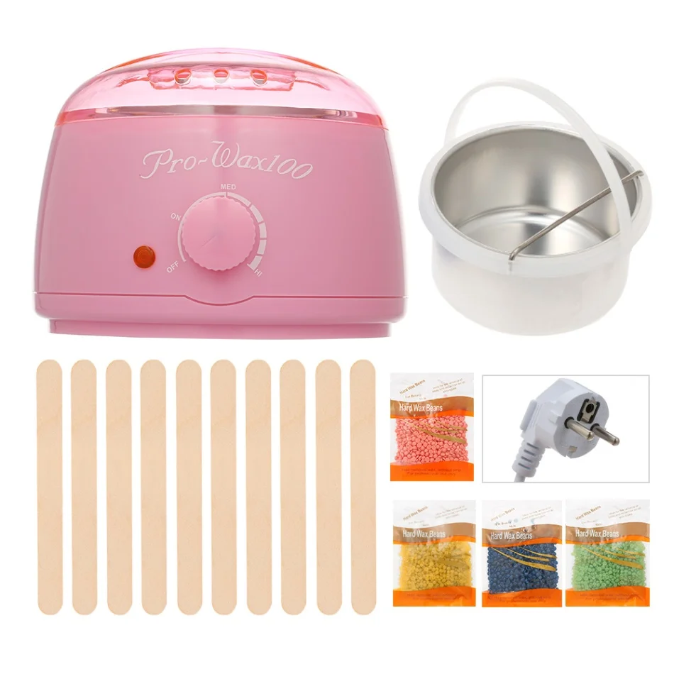 Pro Warmer Wax Heater 500cc SPA Hand Epilator Feet Paraffin Heater Body Depilatory Hair Removal Tool Bean Kit - Цвет: Красный