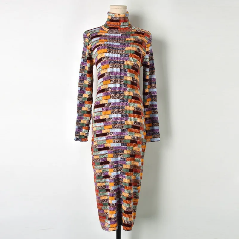 checked skirt Новинка, высокое качество, маленькое, настоящее, цветное, Сетчатое, трикотажное, Саморазвитие, платье для женщин, F80776, Vestido - Цвет: checked skirt
