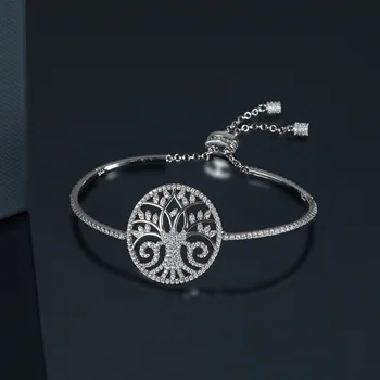

2019 new fashion tree design pendant bracelet brand original elegant delicate bracelets women lady wedding