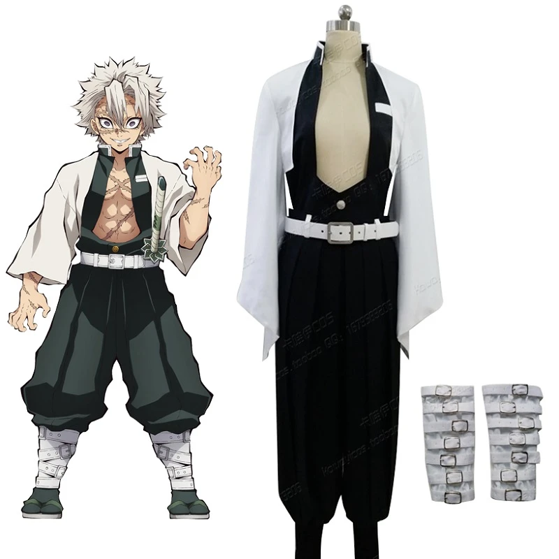 Demon Slayer Kimetsu No Yaiba Demon Slayer Corps The Wind Hashira Sanemi Shinazugawa Kimono Outfit Anime Cosplay Costume Anime Costumes Aliexpress