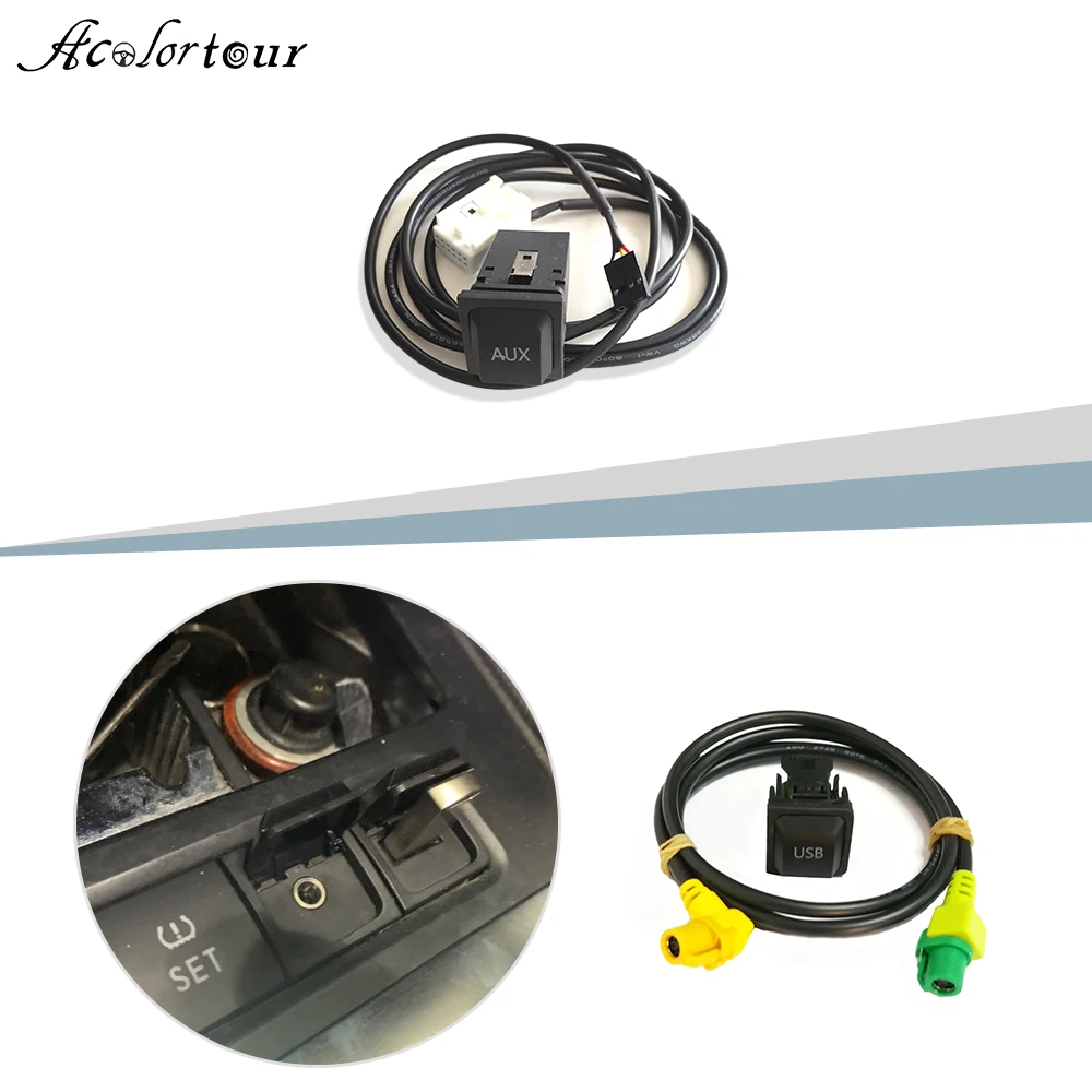 USB AUX кабель для RCD510 RNS315 аудиоадаптер VW Passat B6 B7 Golf 5 6 Jetta MK5 MK6 Polo CC usb разъем