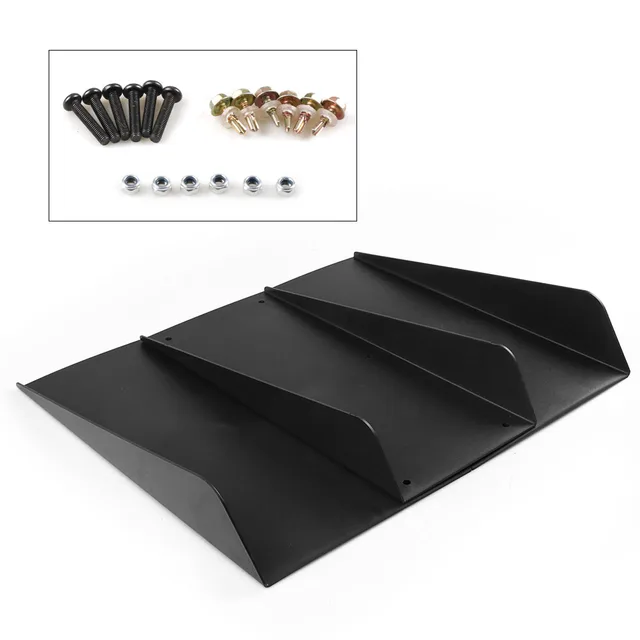 1 x Carbon Style hinten unterer Stoßstange Diffusor Fin Spoiler Lip Wing  Splitter 34 x 6 - .de