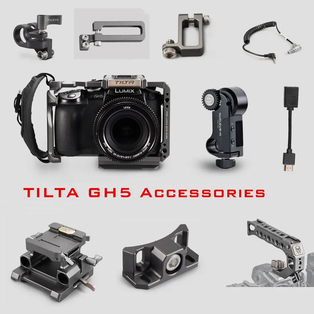 Клетка Tilta GH для камеры аксессуар Panasonic LUMIX GH5 GH5S dslr rig верхняя ручка опорная