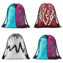 Женский рюкзак с блестками и карманом на шнурке, пляжная сумка, женская сумка для фитнеса на открытом воздухе, органайзер для багажа, большой емкости