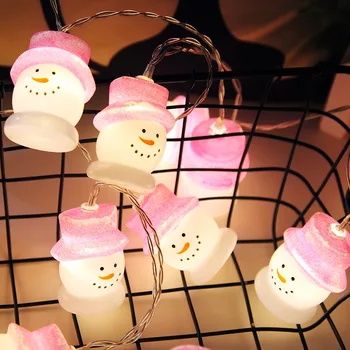 

1.5M 10leds 3M 20leds LED Santa Claus String Lights Christmas garland battery powered Wedding Party string Fairy Lights for home