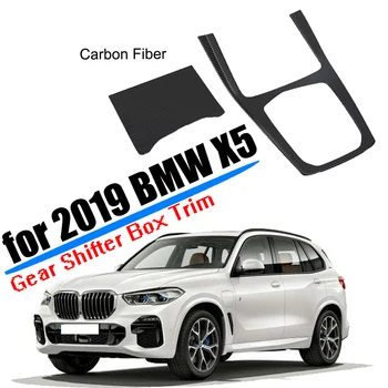 

Car Styling for 2019 2020 BMW X5 Interior Center Control Gear Shifter Box Trim Cover Plastic Carbon Fiber Accessories