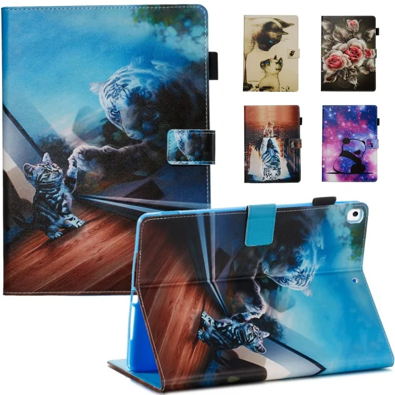 

Case For Ipad 10.2 inch 2019 Cover Shockproof Wallet PU Leather Cartoon Smart Cover for Apple iPad 7th Generation 10.2" Case