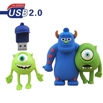 

Cute Cartoon 2 Colour Monster University Usb Flash Drive Usb 2.0 4GB 8GB 16GB 32GB 64GB Pendrive Best Gift