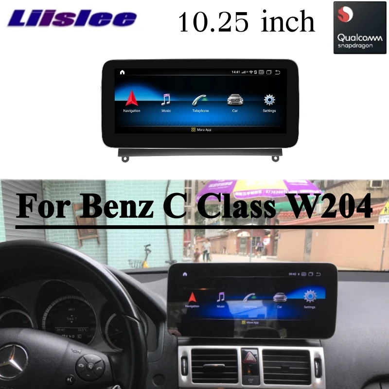 Автомобильный мультимедийный gps аудио радио для Mercedes Benz MB C Class W204 2007 2008 2009 2011 беспроводной CarPlay NTG навигация NAVI