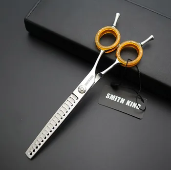 

SMITH KING Pet grooming scissors/Shears,6.5 inch Thinning scissors/Shears,Chunkers scissors/Shears,for left-handed& Right-handed