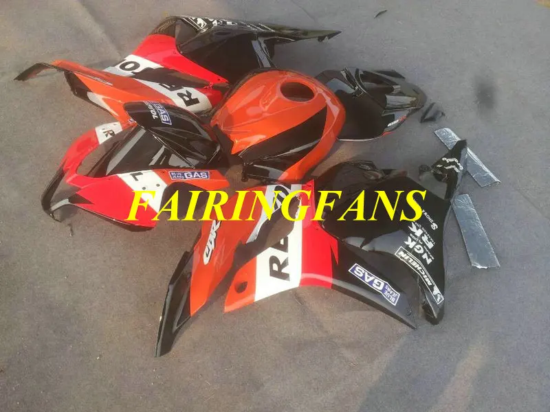Обтекатель комплект для HONDA CBR600RR F5 09, 10, 11, 12, CBR 600 RR CBR 600 RR CBR 600 2009 2010 2012 красно-черные обтекатели комплект+ подарки HD25