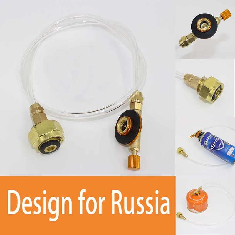 Camping Stove Propane Refill Adapter Gas Burner LPG Flat Cylinder Tank Coupler Bottle Safe Saving for Russia | Спорт и развлечения