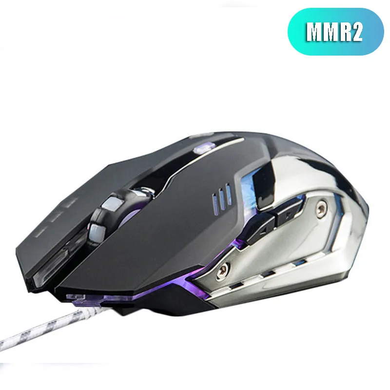 ZUOYA игровая мышь USB Проводная оптика Micel светодиодный с подсветкой игра Mause для ПК ноутбука pro gamer - Цвет: MMR2 black