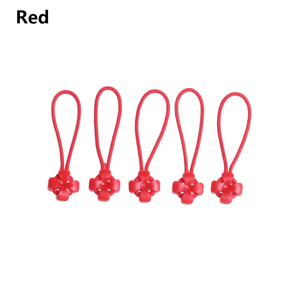 Style 2 - red 10 шт. аксессуары для сумок, Съемник на молнии, подходит для веревочной бирки, фиксатор на молнии, сменный зажим, сломанная Пряжка, дорожная сумка, чемодан, палатка - Цвет: Style 2 - red