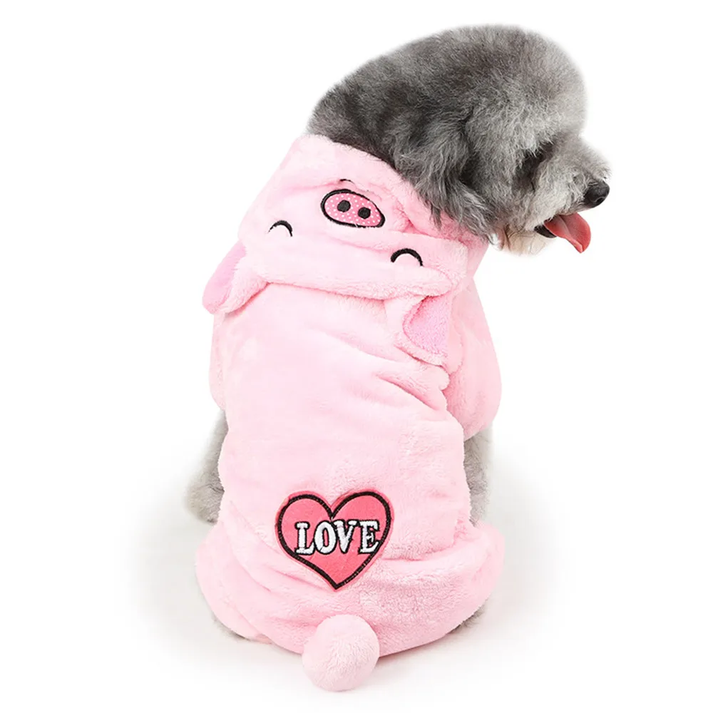 2020 Cute Dog Clothes for Chihuahua Pet Bear Pig Costume Puppy Hoodies Rabbit Dog Coat Jacket Rabbit Pajamas Clothes Pug Bulldog (3)