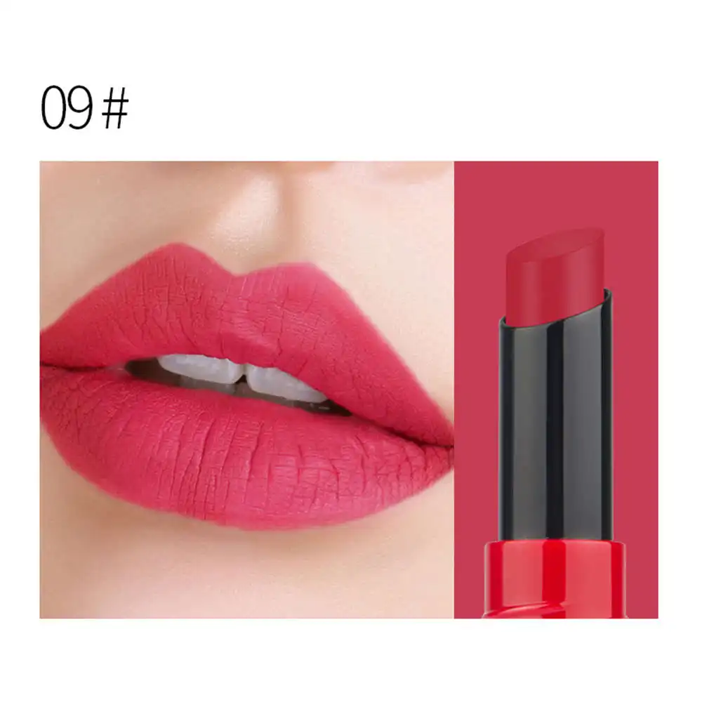 12Colors Matte Lipstick Waterproof Makeup Lipstick Nude Velvet Long Lasting Lip stick Sexy Red Pigments Beauty Lips Batom - Цвет: I