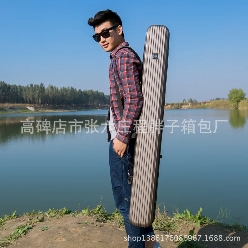 

Second Layer Three Layer Hard Case Rod Bag 1.25 M Waterproof Raft Fishing Holder Fishing Bag ABS Fishing Gear Bag