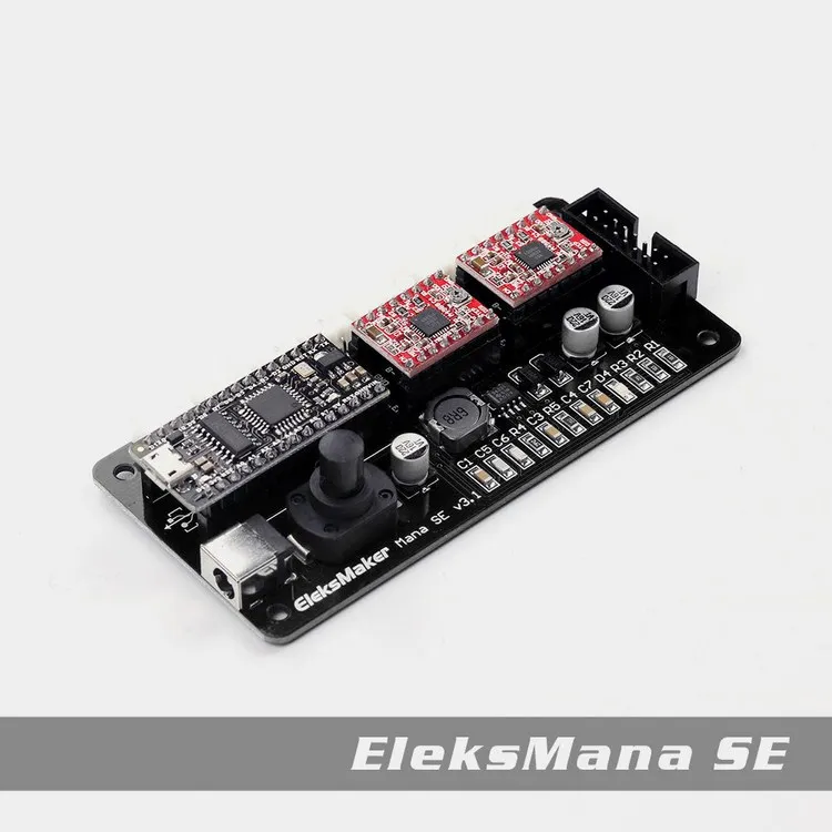 USB 12V Eleksmana Se 2-координатное Xy Драйвер шагового двигателя Управление; плата, панель управления с чехол для Diy гравировальный станок с ЧПУ лазерная гравер