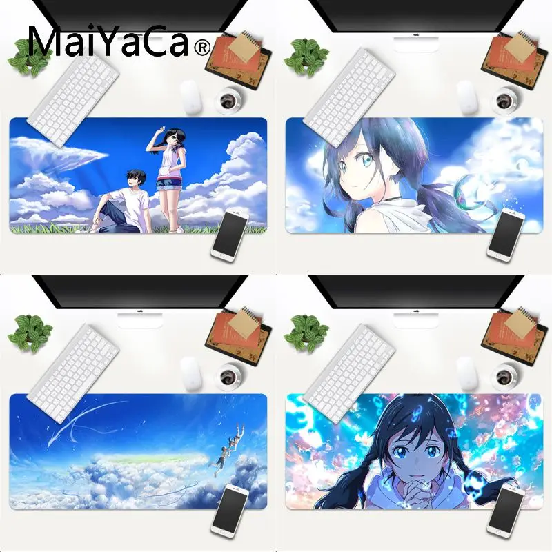 Weathering With You DIY Design Game mousepad Size for 300x700x2mm Gamer Gaming Keyboard Mat Computer Tablet anime Mouse Pad