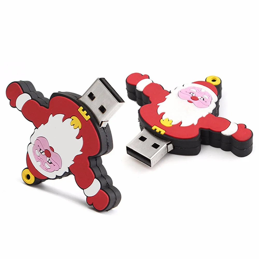 USB флэш-память USB, рождественский подарок usb-кабель с Санта-Клаусом 2,0 флэш-памяти достаточно памяти, хранения цифровой U диск-L830