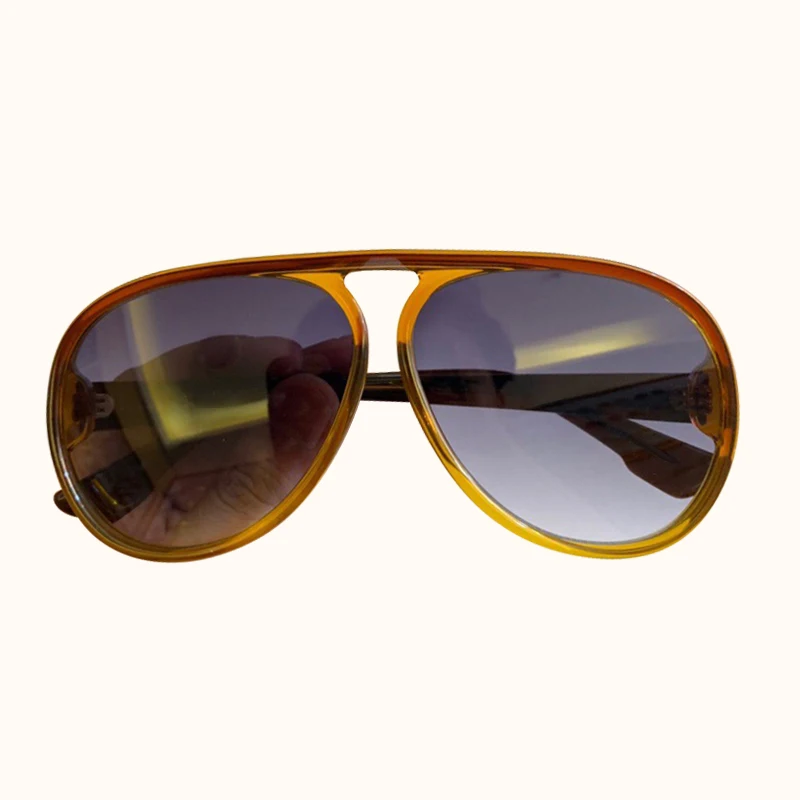 No.2 Sunglasses Модные солнцезащитные очки женские/мужские винтажные Ретро Пилот солнцезащитные очки Роскошные брендовые дизайнерские темные очки - Цвет линз: No.2 Sunglasses