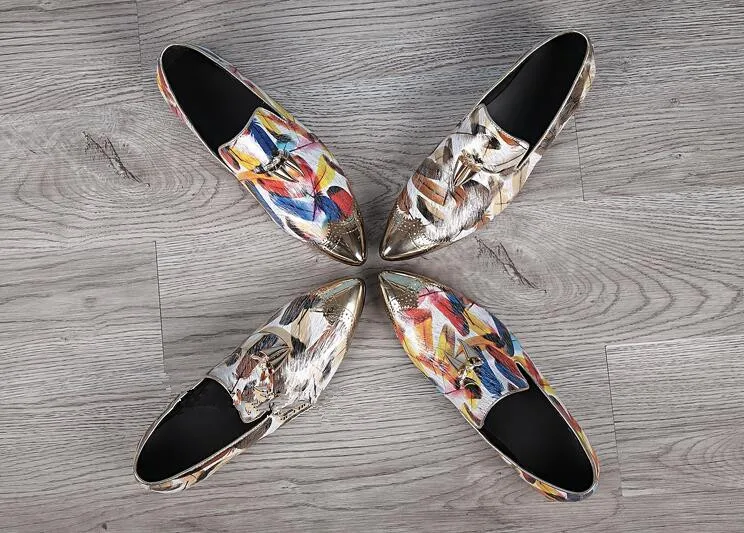 Мужские кожаные туфли оксфорды в британском стиле модельные с перфорацией из