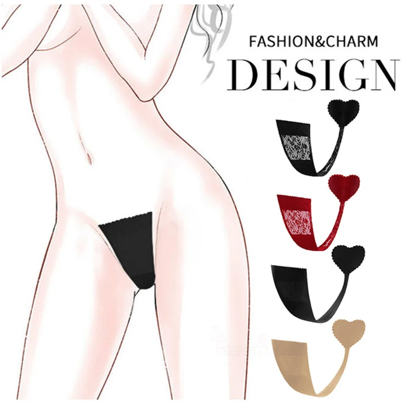 

Charming Design Women Sexy Underwear Fashion Lady Panties C Strings Lines Adhesive Strapless Female Intimates Washable Lingerie