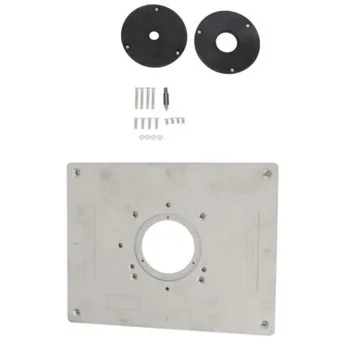 

Aluminum Alloy Router Table Insert Plate Woodworking Milling Machine Trimmer Hole Spacing 73*94mm high quality