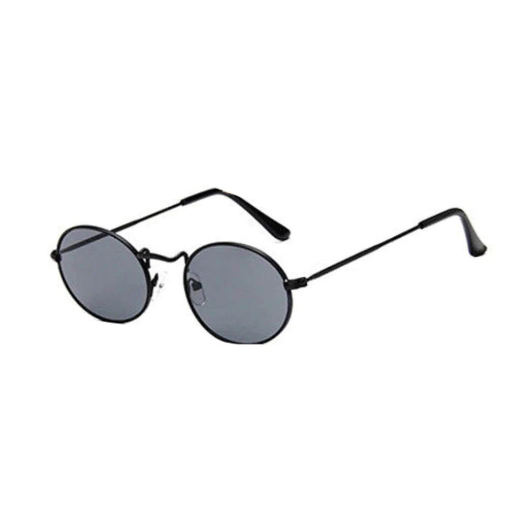Винтажные Ретро Овальные Солнцезащитные очки эллипс металлическая оправа очки Модные оттенки очки модные Feminino солнцезащитные очки сексуальные#45